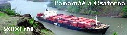 hajóátkelés a Panama-csatornán